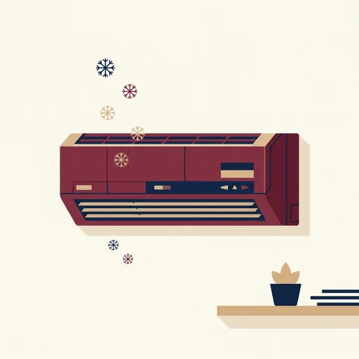 Wall-mounted air conditioner illustration for Air Conditioning at Aheloy Coast Retreat