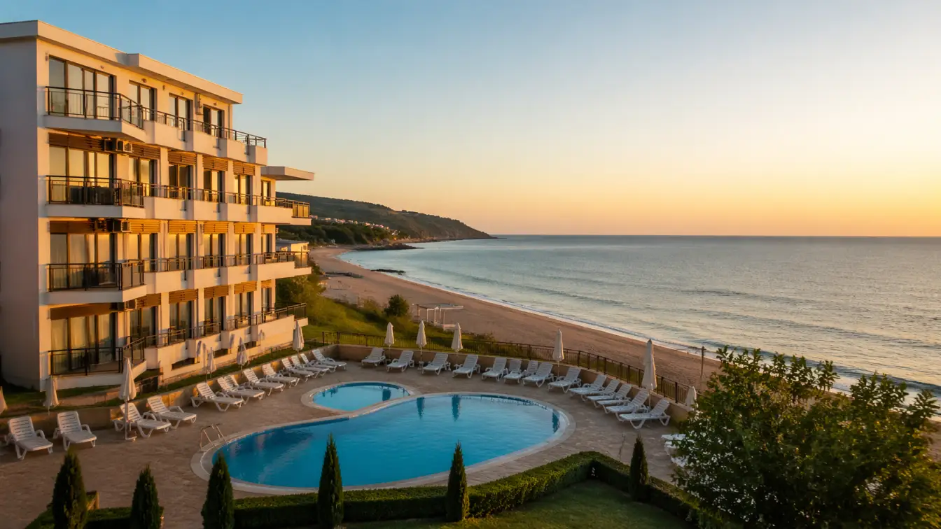 Obzor beachfront apartment resort beside the long sandy beach