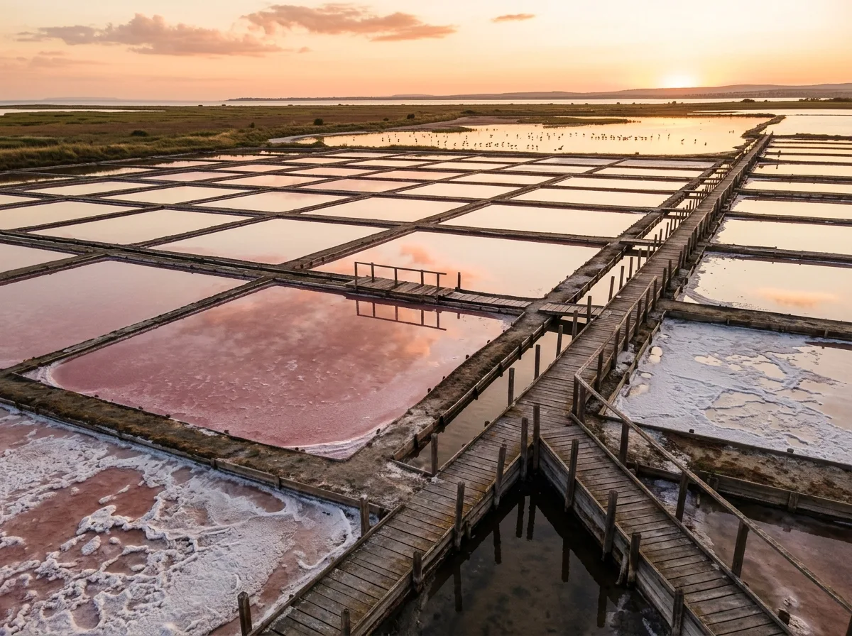 Pomorie salt lake and wellness landscape