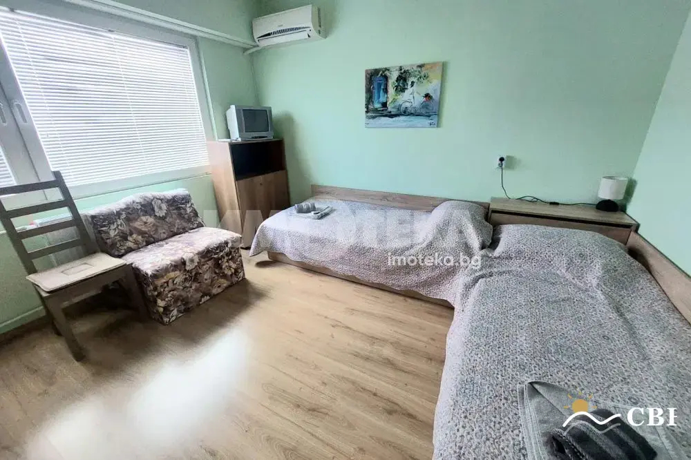 Apartment, 2-room, 70 m², in Burgas. Photo 9 of 13. Burgas, Black Sea, Bulgaria. Cheap Beach Holiday.