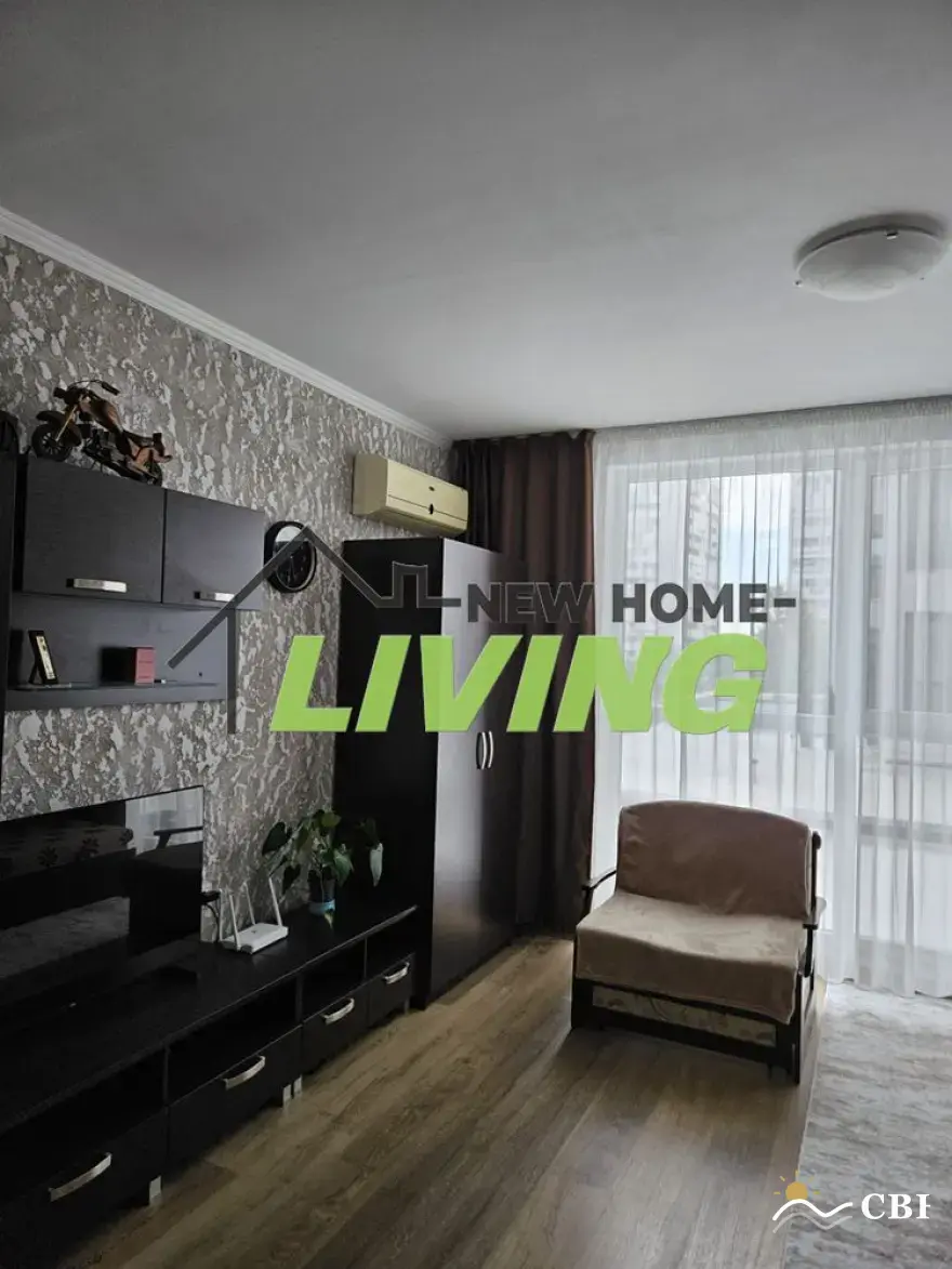 Apartment, 1-room, 30 m², in Burgas. Photo 4 of 7. Burgas, Black Sea, Bulgaria. Cheap Beach Holiday.