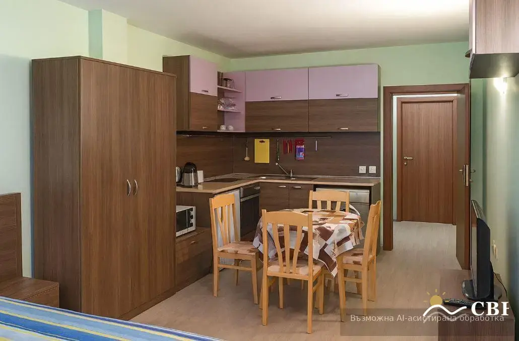 Apartment, 1-room, 38 m², in St. St. Konstantin and Elena. Photo 1 of 4. St. St. Konstantin and Elena, Black Sea, Bulgaria. Cheap Beach Holiday.