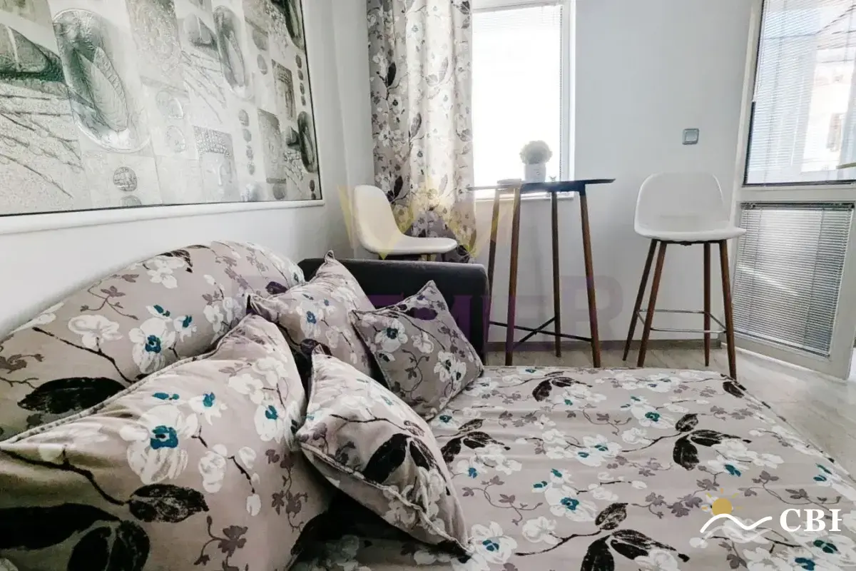 Apartment, 1-room, 45 m², in Varna. Photo 9 of 15. Varna, Black Sea, Bulgaria. Cheap Beach Holiday.