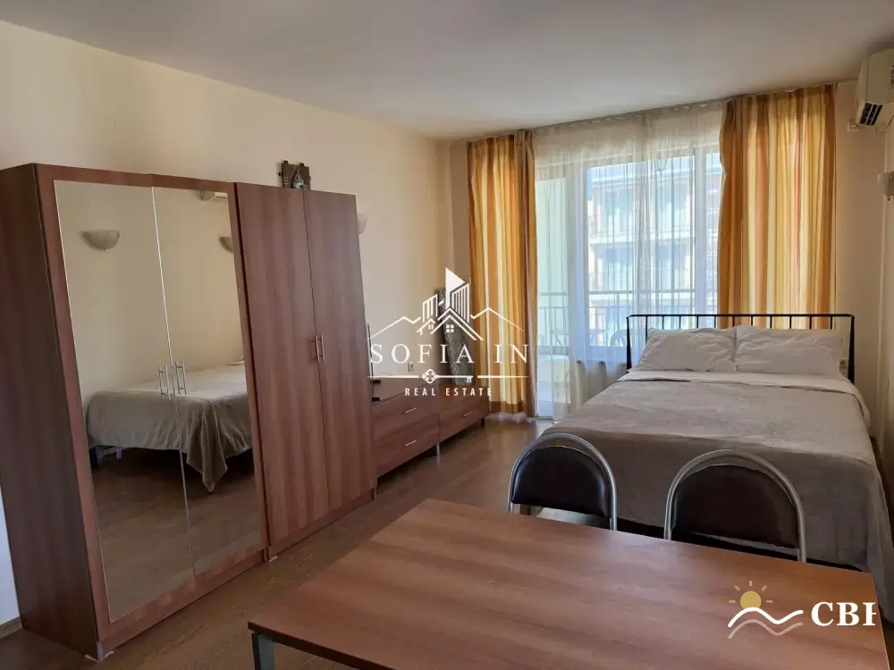 Apartment, 1-room, 30 m², in Sunny Beach. Photo 4 of 4. Sunny Beach, Black Sea, Bulgaria. Cheap Beach Holiday.