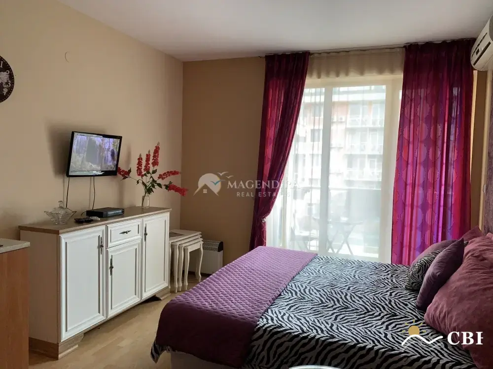 Apartment, 1-room, 33 m², in Sunny Beach. Photo 3 of 9. Sunny Beach, Black Sea, Bulgaria. Cheap Beach Holiday.