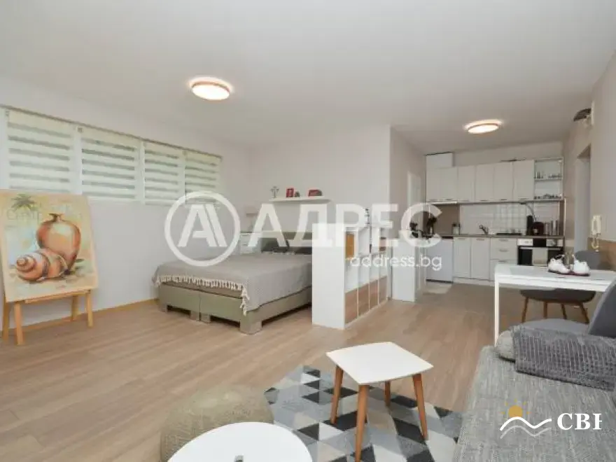 Apartment, 1-room, 49 m², in Sarafovo. Photo 1 of 14. Sarafovo, Black Sea, Bulgaria. Cheap Beach Holiday.