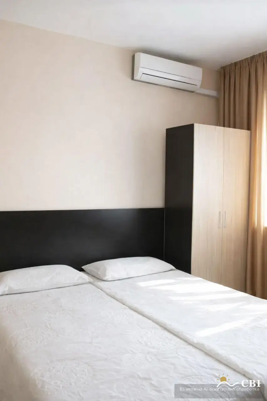 Apartment, 2-room, 50 m², in Izgrev. Photo 4 of 5. Izgrev, Black Sea, Bulgaria. Cheap Beach Holiday.