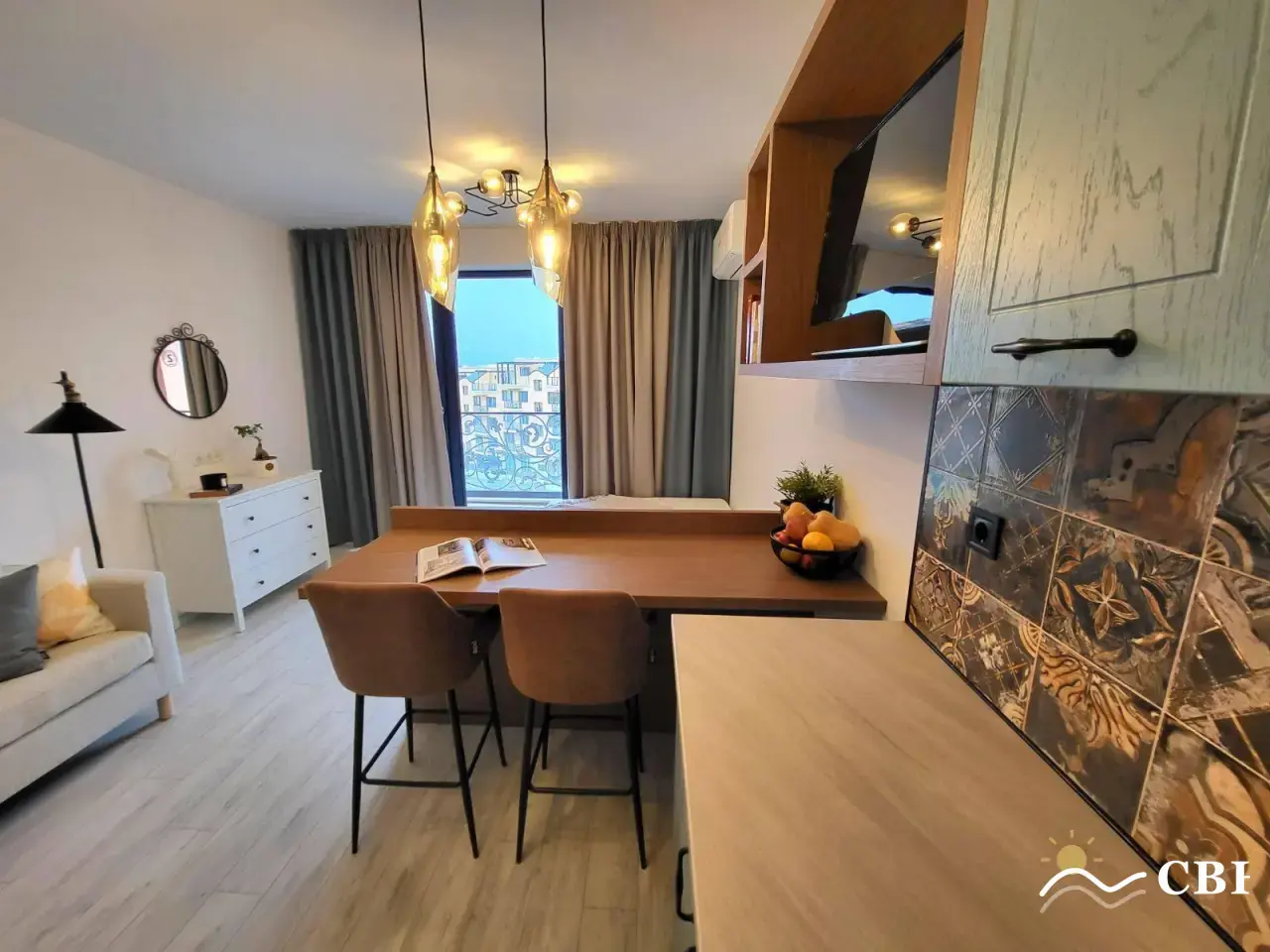 Apartment, 1-room, 30 m², in St. St. Konstantin and Elena. Photo 2 of 6. St. St. Konstantin and Elena, Black Sea, Bulgaria. Cheap Beach Holiday.