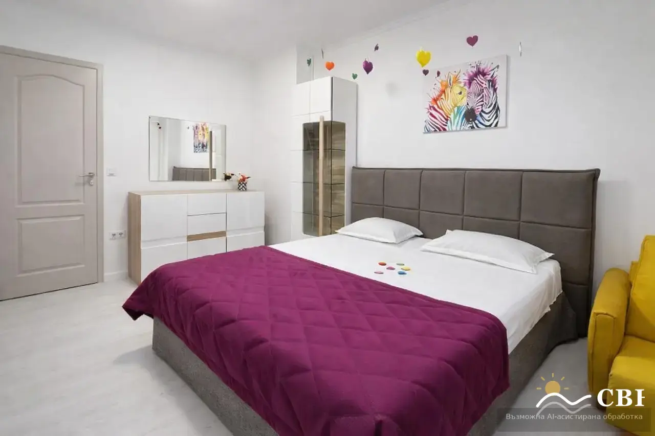 Apartment, 2-room, 52 m², in Varna. Photo 8 of 9. Varna, Black Sea, Bulgaria. Cheap Beach Holiday.