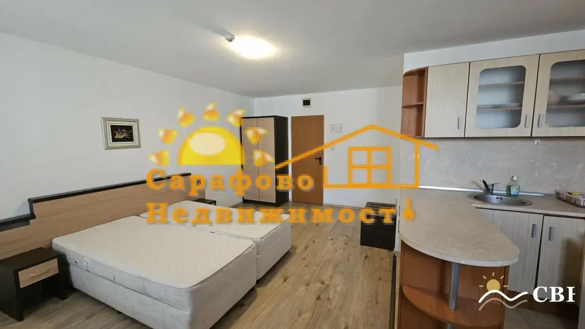 Apartment, 1-room, 38 m², in Sarafovo. Photo 1 of 8. Sarafovo, Black Sea, Bulgaria. Cheap Beach Holiday.