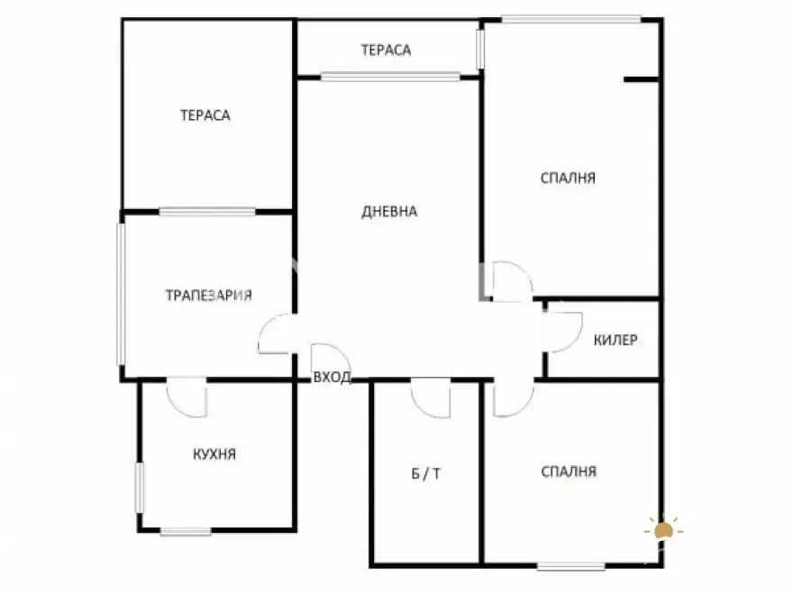 Apartment, 3-room, 144 m², in Varna. Photo 4 of 15. Varna, Black Sea, Bulgaria. Cheap Beach Holiday.