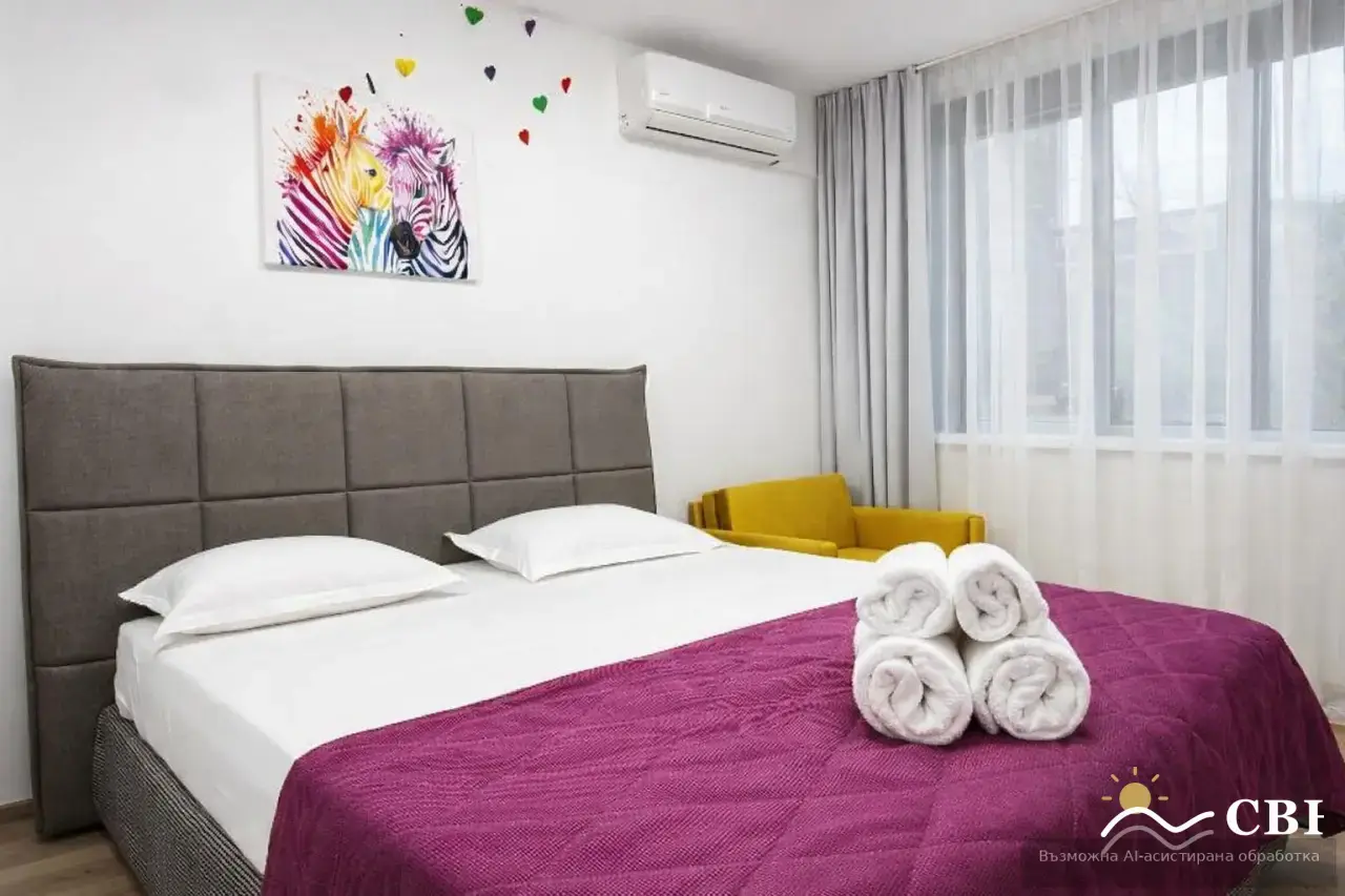 Apartment, 2-room, 52 m², in Varna. Photo 7 of 9. Varna, Black Sea, Bulgaria. Cheap Beach Holiday.